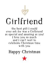 Happy Christmas to a special Girlfriend who I love so much. created by Word Up Creative