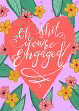 Fun Engagement card to send to someone who finally has a ring on it! created by Alice Piper