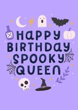 cute halloween card for your spooky loving friends! created by katie illustrated
