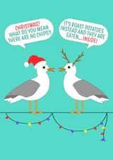 Funny Seagull Christmas Card created by Simply Nix