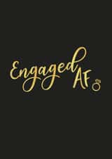 Cute Engagement Car - Engaged AF created by Amy Baker
