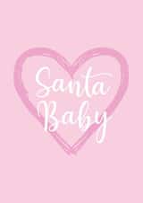 Super Cute Christmas Card - Santa Baby created by Amy Baker