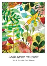 Pretty Thinking of You card - Look After Yourself - It’s A Jungle Out There created by Jamie Borman