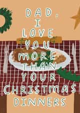 Cute Christmas Card for Dad created by skeletondraw