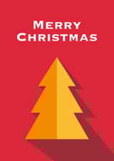 Bold Christmas Card - bright graphic Xmas tree design for the style conscious created by Jamie Borman