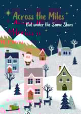 Across the Miles at Christmas time - Santa and winter family scene created by Studio Peers