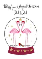 LGBTQ Gay Christmas Card For Dads created by Naughty Nice