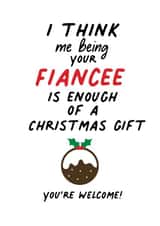 Cute Christmas for your fiancé, let them know you're the gift this year created by IWLT