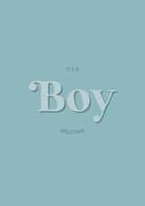 It's a Boy! New Baby Welcome created by Holmes Design Co.