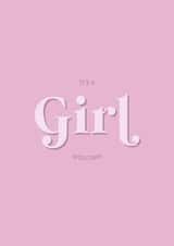 It's a Girl! New Baby Card created by Holmes Design Co.