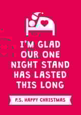 Funny Christmas card for significant other - It started with a one night stand created by Cookie Design