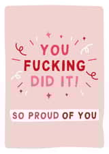 Funny Congratulations Card for any occasion created by Gem Draws Stuff