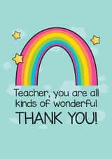 Teacher, You Are All Kinds of Wonderful, Thank You! created by Yeh Boi