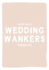 Officially Wedding Wankers - Funny Wedding Card created by Gem Draws Stuff