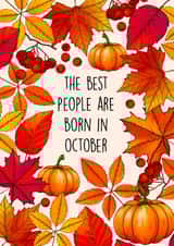 The best people are born in October created by Poppy & Mabel