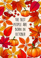 The best people are born in October created by Poppy & Mabel