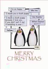 A funny & cute christmas card from Strings latest designs created by David Stringer ( STRINGS )