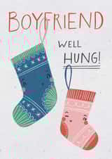 Funny Boyfriend Christmas Card created by Kelsey  Collings 