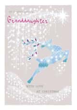 Magical Deer Card for a Granddaughter - Christmas Star - Love at Christmas created by SABIVO Design by Sabina