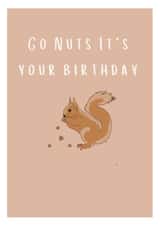 Cute Squirrel Birthday Card For Boy or Girl created by Honeybee Art
