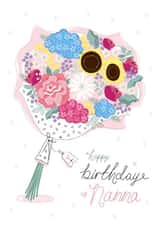 Flowers Birthday Card for Nanna created by la la la Designs