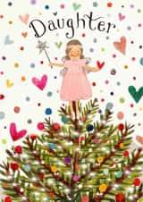 Daughter Christmas Fairy Card created by Love Lucy Illustration