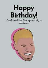 Love Island Birthday Card - Andrew - Licked her tit created by Helios Prints