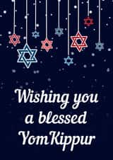 Yom Kippur celebration Jewish holiday card created by The Girl Next Draw Cards