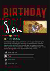 Personalised Birthday Photo Card created by Rosewood Design - Son - Netflix - Photo Card