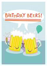 Bright, Fun Birthday Card For Friends And Family - Birthday Beers - Pub Theme created by Amy Writes