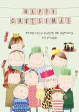 Bunch of Nutters Christmas card created by Rosie Made A Thing