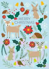 Cute woodland Christmas Card created by Dolly and Fred