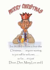 A funny Christmas card for the season, created by David Stringer ( STRINGS )