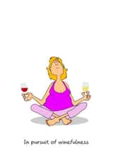 Funny Birthday Card for Mum, Daughter, Sister, Female Friend - Yoga Pilates Gym created by Swizzoo