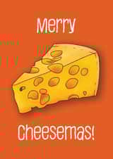 Funny Christmas Card - Cheese - Merry Cheesesmas created by Charlie - Cherry Pie Lane