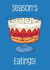 Funny Christmas Card - Christmas Trifle - Season's Eatings created by Charlie - Cherry Pie Lane