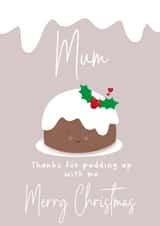 Merry Christmas mum, funny mum Christmas card created by LynseyLovez