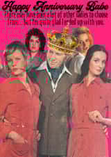 Funny anniversary card - Cheeky card from an ex player - I’m glad I picked you created by SillyBilly