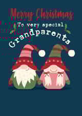 A cute Christmas card with Christmas Gonks/Gnomes for very special grandparents. created by Memelou
