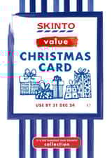 Funny Tesco Value Christmas Card - Skinto created by Mrs Best Paper Co.