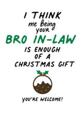 Christmas Card from Bro in-law to let your them know how lucky they are created by IWLT