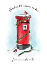 Christmas Postbox Across the Miles card created by Watercolour Sky