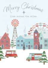 Pretty Christmas card for distant friends or relatives created by Bliss 