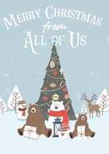 Cute Christmas card for anyone created by Bliss 