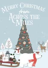 Cute Christmas card for anyone living far away created by Bliss