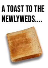 A Toast to The Newlyweds funny Wedding card, Newlyweds, Wedding Humour, Marriage created by MockingJayCards