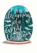 Snowy Christmas card created by Lucy Duckham Illustration