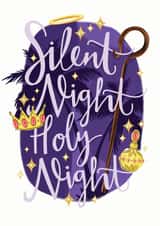 Classic Christmas card created by Lucy Duckham Illustration