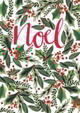 Noel Christmas card created by Lucy Duckham Illustration