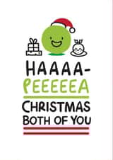 Cute Christmas Pea Card created by Conor Rawson